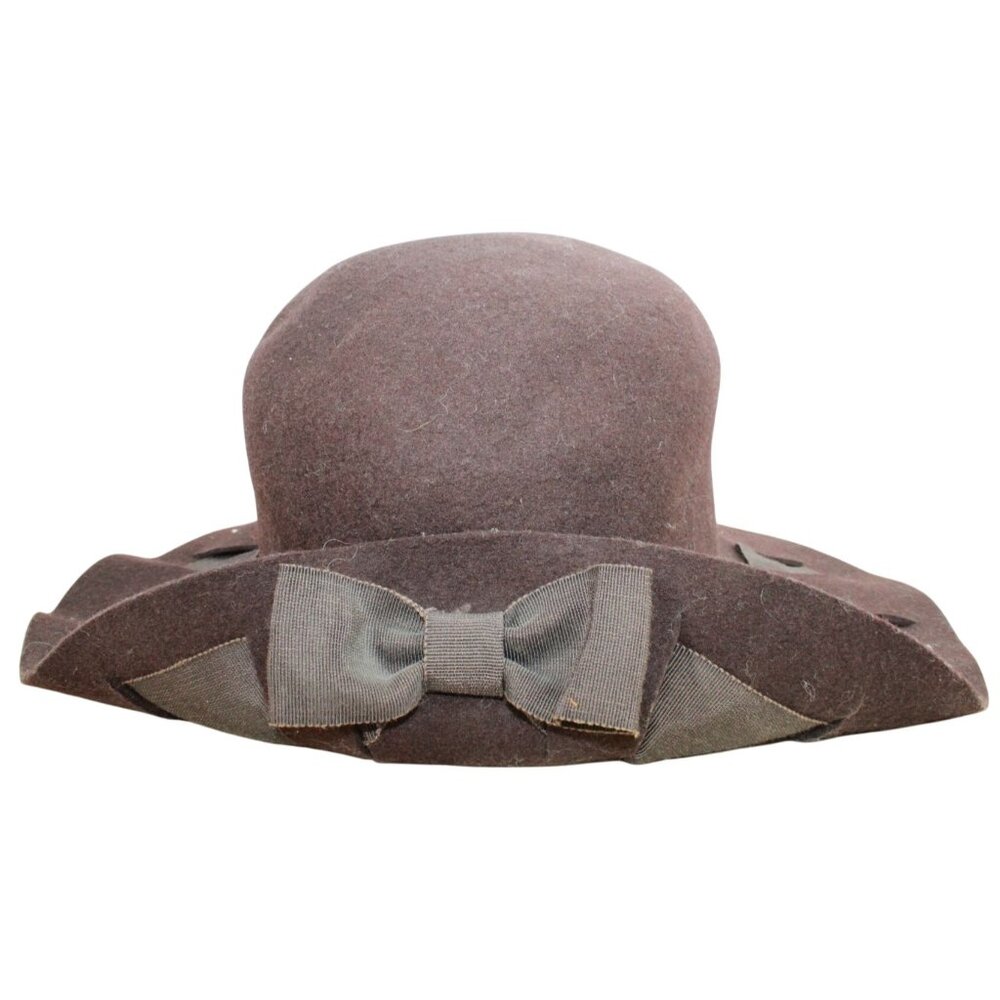 Vintage Toucan New York Brown Wool Flopper Style Hat